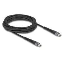 DeLOCK USB 2.0 Cable USB Type-C male to male with extended bend protection 60 W 3 m