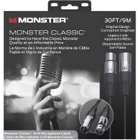 Monster Cable Classic Microphone 30 WW 9 m Microfoonkabel