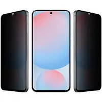 EIGER Mountain Black Screen Protector Geschikt voor Samsung Galaxy S25 Plus / S24 Plus | Case Friendly | Privacy Glas | 9H Tempered Glass | Anti-Spy