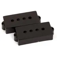 Fender Pickup Cover Precision bas zwart - Basgitaaronderdeel