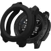Kwmobile Beschermhoes voor Garmin Instinct 3 45mm - Fitness Tracker Case van TPU - Soft Smartwatch Case - zwart