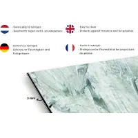 KitchenYeah Spatscherm keuken 100x65 cm - Kookplaat achterwand Tuindecoratie - Verf - Abstract - Muurbeschermer - Spatwand fornuis - Hoogwaardig aluminium