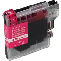 PrintAbout Huismerk vervangt Brother LC-980M Inktcartridge Magenta