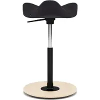 Varier Move zadelkruk, zwart - ergonomisch