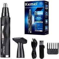 Kemei Krachtige Oplaadbare 2in1 Scheerapparaat - Multifunctionele Scheerapparaat Set - Neus + Wenkbrauw + Hoofd/Baard Trimmer - Perfecte Lichaamshaar Verzorging - Unisex