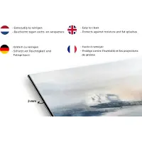 KitchenYeah Spatscherm keuken 120x60 cm - Kookplaat achterwand Olieverf - Schilderij - Abstract - Muurbeschermer - Spatwand fornuis - Hoogwaardig aluminium