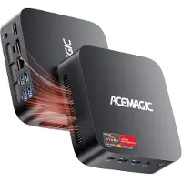 AceMagic K1 Mini PC - 32 GB DDR4 512GB M.2 SSD - AMD Ryzen 7430U - Tot 4,5 GHz - Windows 11 Pro - WiFi 6 - BT 5.2 - 4K UHD Zwart