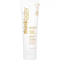 Think Thinkbaby SPF 50+ Baby Zonnebrandcrème 89ml – Minerale Sunscreen Baby & Kind – Breed Spectrum UVA/UVB Bescherming – Waterbestendig – Vegan & Huidvriendelijk