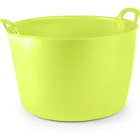 PlasticForte Flexibele kuip of emmer - groen - 75 liter - stevig kunststof - 58 x 55 cm - Afvalbak - Wasmand - Opbergmand - Extra groot