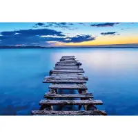 A.S. Création Fotobehang Old Pier DD118948 Designwalls Zwart Antraciet Vlies 384 X 260 cm (8 delen) Fotobehang online webshop