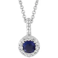 Montebello Ketting Helleborus - Dames - Zilver Gehrodineerd - Zirkonia - 45 cm