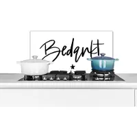 KitchenYeah Spatscherm keuken 60x30 cm - Kookplaat achterwand Spreuken - Quotes - Collega - Bedankt - Muurbeschermer - Spatwand fornuis - Hoogwaardig aluminium