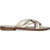 Stefano lauran Dames Slippers 24003 - Goud - Maat 40