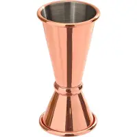 Ich-zapfe Japanese Jigger - Barmaatje - Cocktail maatbeker - Сocktailmaatje - Roestvrij staal (20/40 ml), koper optiek