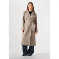 Notre-V Dames Jassen Nv-fae Long Coat - Bruin - Maat XL
