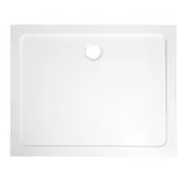 Aqualine Tecmi rechthoekige douchebak 90x80cm wit