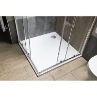 Aqualine Tecmi vierkante douchebak 70x70cm wit