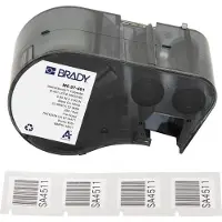Brady M5-97-481 polyester labels zwart op wit 22,86 mm x 22,86 mm (origineel)