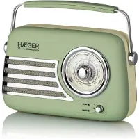 Haeger RB-GRE.001A, Draagbaar, Analoog, FM, 87,5 - 108 MHz, 5 Watt, 65 dB