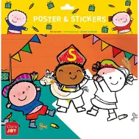 Clavis Kleurposter Karel en Kaatje spelen sinterklaas