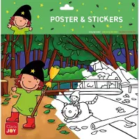 Clavis Kleurposter Heksje Mimi in het bos |