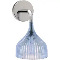 Kartell E Wandlamp Transparent Blue