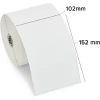 Zebra Etiket 800284-605 Zwart op wit