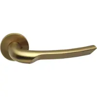 Formani Rivio by Gensler GL102-G deurkruk geveerd op rozet - PVD mat goud