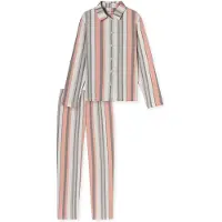 Schiesser 181896-914 Pyjama Lang Geweven Stof Strepen Multicolour - Maat 38