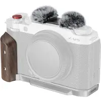 SmallRig 5261 L-Shape Mount Plate with Wooden Handle voor Fujifilm X-M5 Zilver
