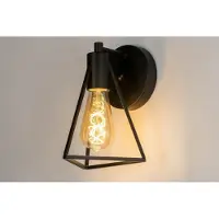 Lumidora Wandlamp 73417 - Voor binnen - DAX - E27 - Zwart - Metaal