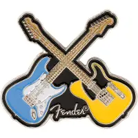 Fender Crossed Guitars Enamel Pin - Badges