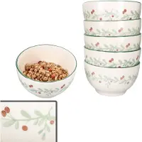 MamboCat Set van 6 Holly steengoed graankommen voor 6 personen - 23105858