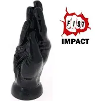 Gangbangster - One Hand - Buttplug - 18 x 6 cm - PVC - Zwart