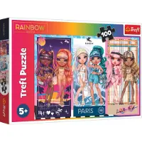 Trefl Puzzel - 100 - Regenboogpoppen - Mga Rainbow High 16444
