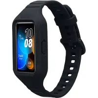 Kwmobile smartwatch bandje en bumper van silicone - geschikt voor Huawei Band 9 / Band 8 7 6 Pro / Honor Band 7 6 - in zwart - Optimale bescherming