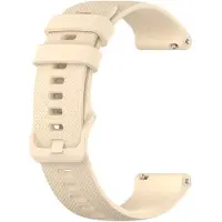 Eforyou Siliconen Bandje voor Garmin Venu 3S / 2S / Vivomove 3S 18 mm – Beige