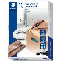 Staedtler Lumocolor permanent marker 350, 10 stuks, zwart