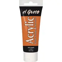 Kreul acrylverf El Greco, gebrande omber, 75 ml tube