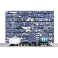 KitchenYeah Spatscherm - Bakstenen - Verf - Muur - Stenen - Spatwand - Keuken achterwand - 120x80 cm