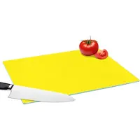 KitchenYeah Glazen Snijplank - 39x28 - Geel - Citroen - Neon - Kleuren - Snijplanken Glas
