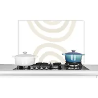 KitchenYeah Spatscherm keuken - Regenboog - Pastel - Design - Spatwand - Spatscherm - Spatscherm Keuken - Keuken - 80x55 cm