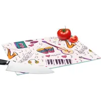 KitchenYeah Glazen Snijplank - 39x28 - Muziek - Instrumenten - Quotes - Snijplanken Glas
