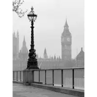 A.S. Création Fotobehang London Fog DD119102 Designwalls Zwart Antraciet Vlies 192 X 260 cm (4 delen) Goedkoop fotobehang