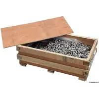 Osculati Din766 Iso Galvanized Chain 50 M 8 Mm Zilver
