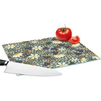 KitchenYeah Glazen Snijplank - 28x20 - Bloemen - Patroon - Madelief - Snijplanken Glas