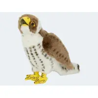 Semo Pluche slechtvalk knuffel - bruin/wit - 23 cm - roofvogel - Knuffeldieren - Vogels