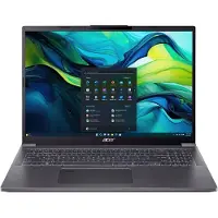 Acer Aspire 16 A16-71M-5865 - Laptop - 16 inch - Core Ultra 5 - 16GB - 512GB SSD - Verlicht toetsenbord - Grijs - AZERTY