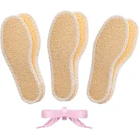 Bama Fresh Sun Color Kids Barefoot Inlegzolen voor een Comfortabel Zomers Barefoot Gevoel 3 Paar Unisex Beige + Gratis 1 Satijnen Veters (twv € 5,95) - 28