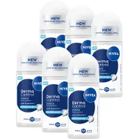 Nivea Derma Control Defend Anti-Transpirant Deo Roller - Deodorant met Hyaluronzuur - 72 uur bescherming - Voordeelverpakking - 6 x 50ml